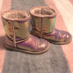 Girls Ugg Sequin Boots